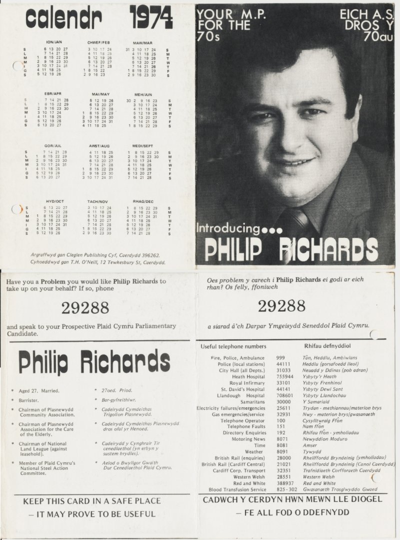 1974 Caerdydd Phil Richards
