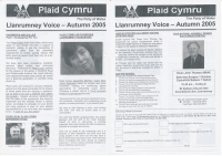 2005 Llanrumney Voice Plaid