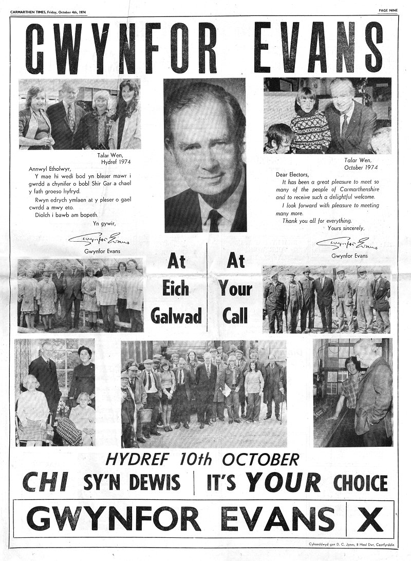 1974m10-Carmarthen-Times-Gwynfor-Evans