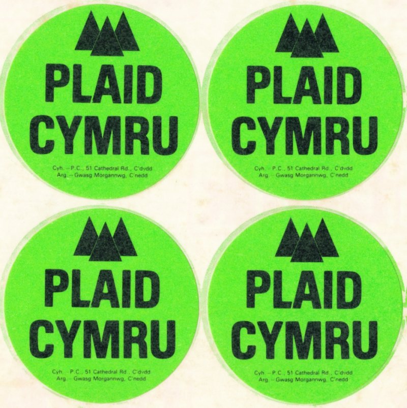 1985x Plaid Cymru Sticer